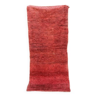 Moroccan rug Beni M'Guild red - 231 x 102 cm