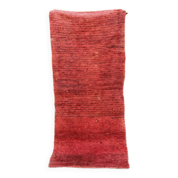 Tapis Marocain Beni M'Guild rouge - 231 x 102 cm