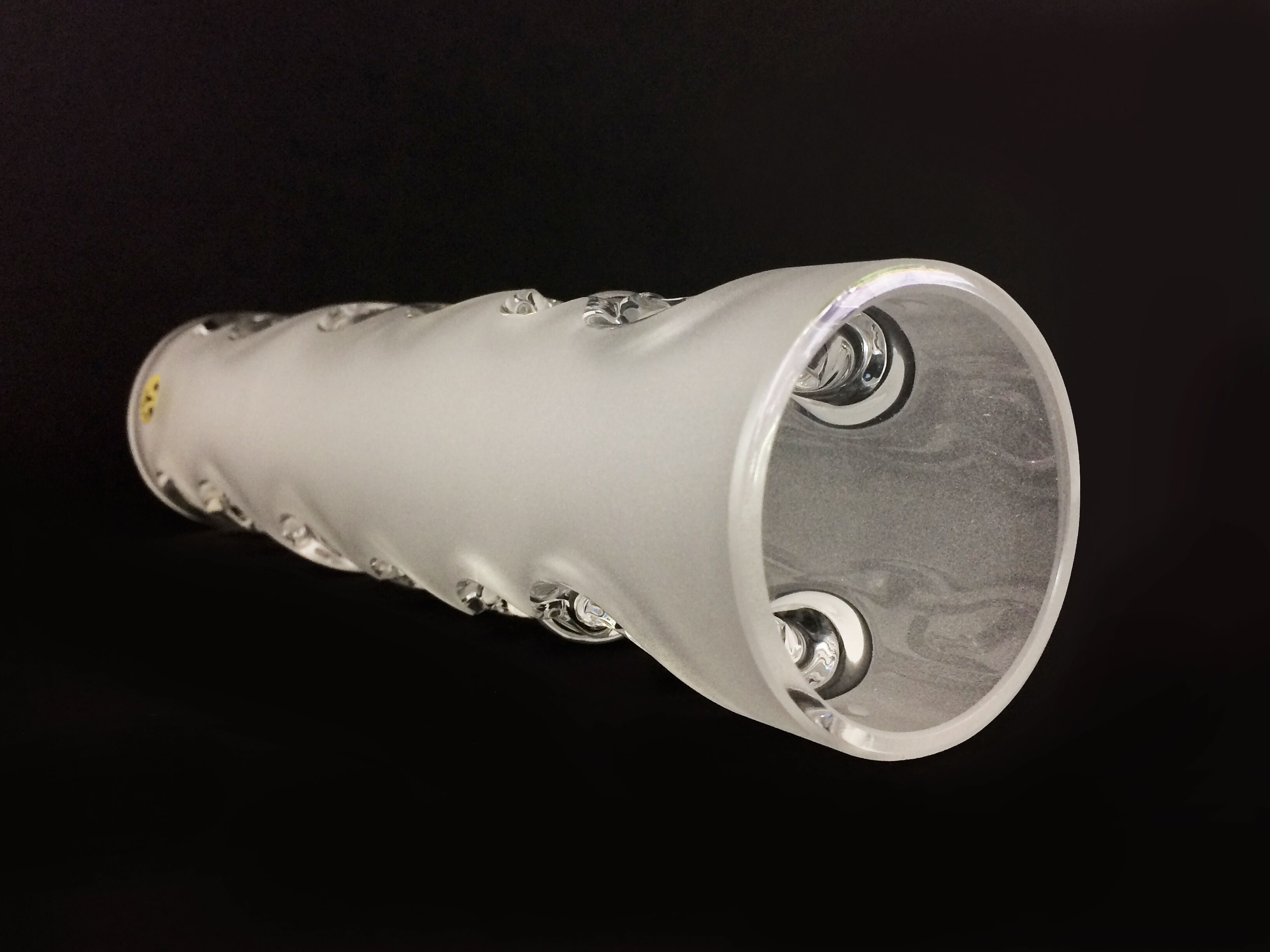 Peill & putzler crystal vase, West Germany, brutalist vase. Year 50