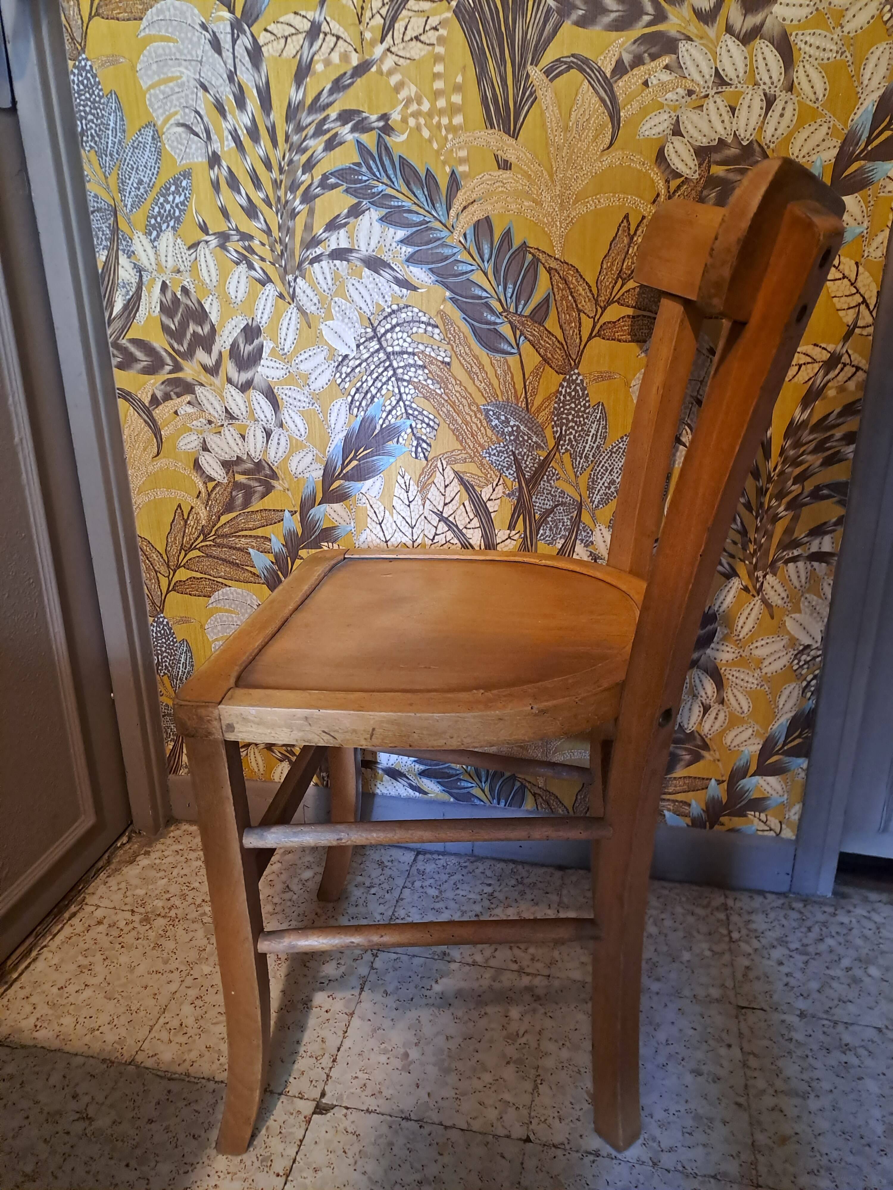 Bistrot chair blond wood 1950