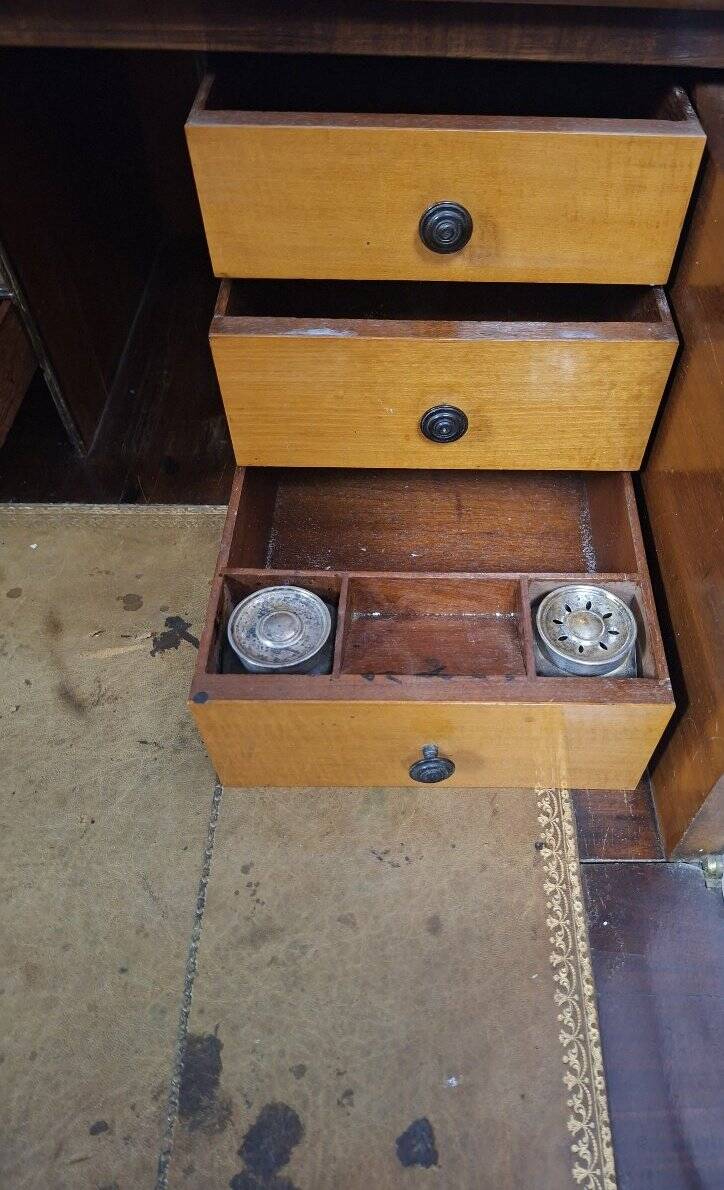 Commode-secrétaire Anglaise en acajou