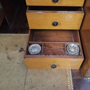 Commode-secrétaire Anglaise en acajou