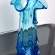 Blue seguso vase in murano glass, italy, 1970