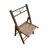 Chaise pliante enfant en bambou