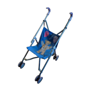 Poussette pliante de poupée vintage