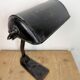 Vintage German Black Bank Lamp, 1930s