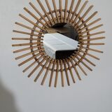 Rattan sun mirror, 55 cm