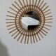 Rattan sun mirror, 55 cm