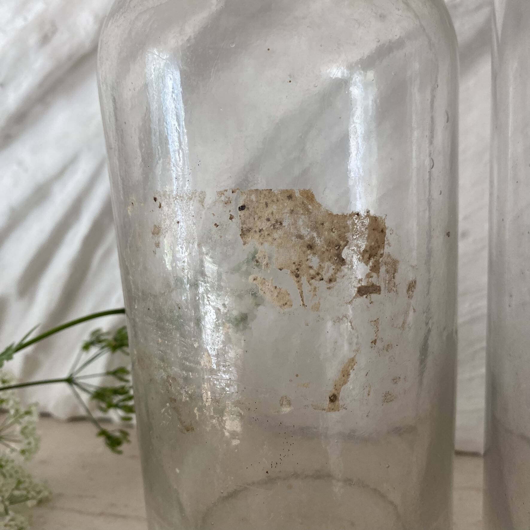 Old glass bottles pharmacy vials