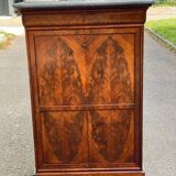 Louis Philippe burr walnut and marble secretary from the 19th century