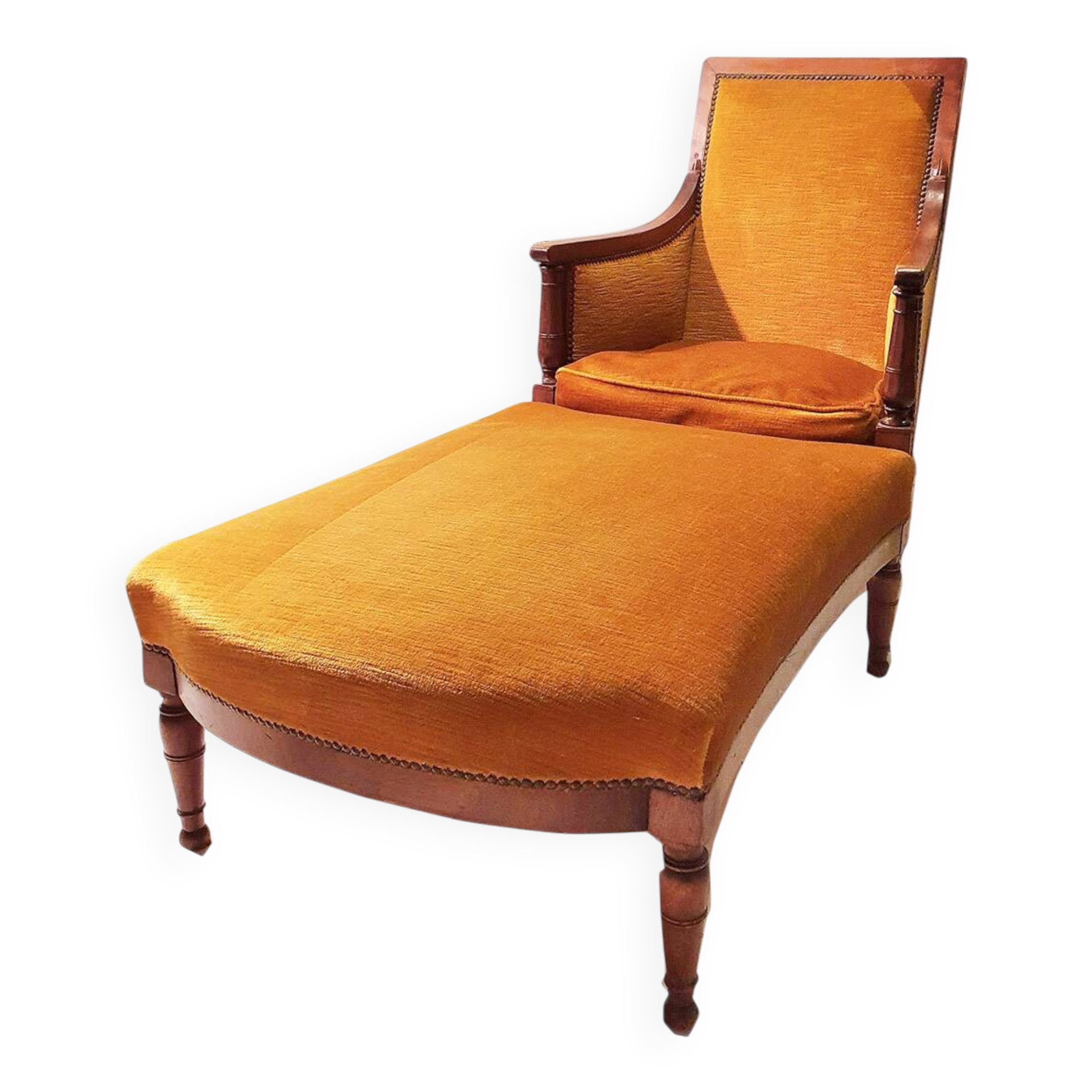Armchair and footrest