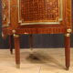 Commode demi-lune avec dessus en marbre du XXème siècle