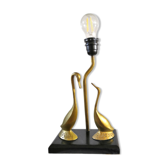 Brass herons lamp design, 70s - 80s