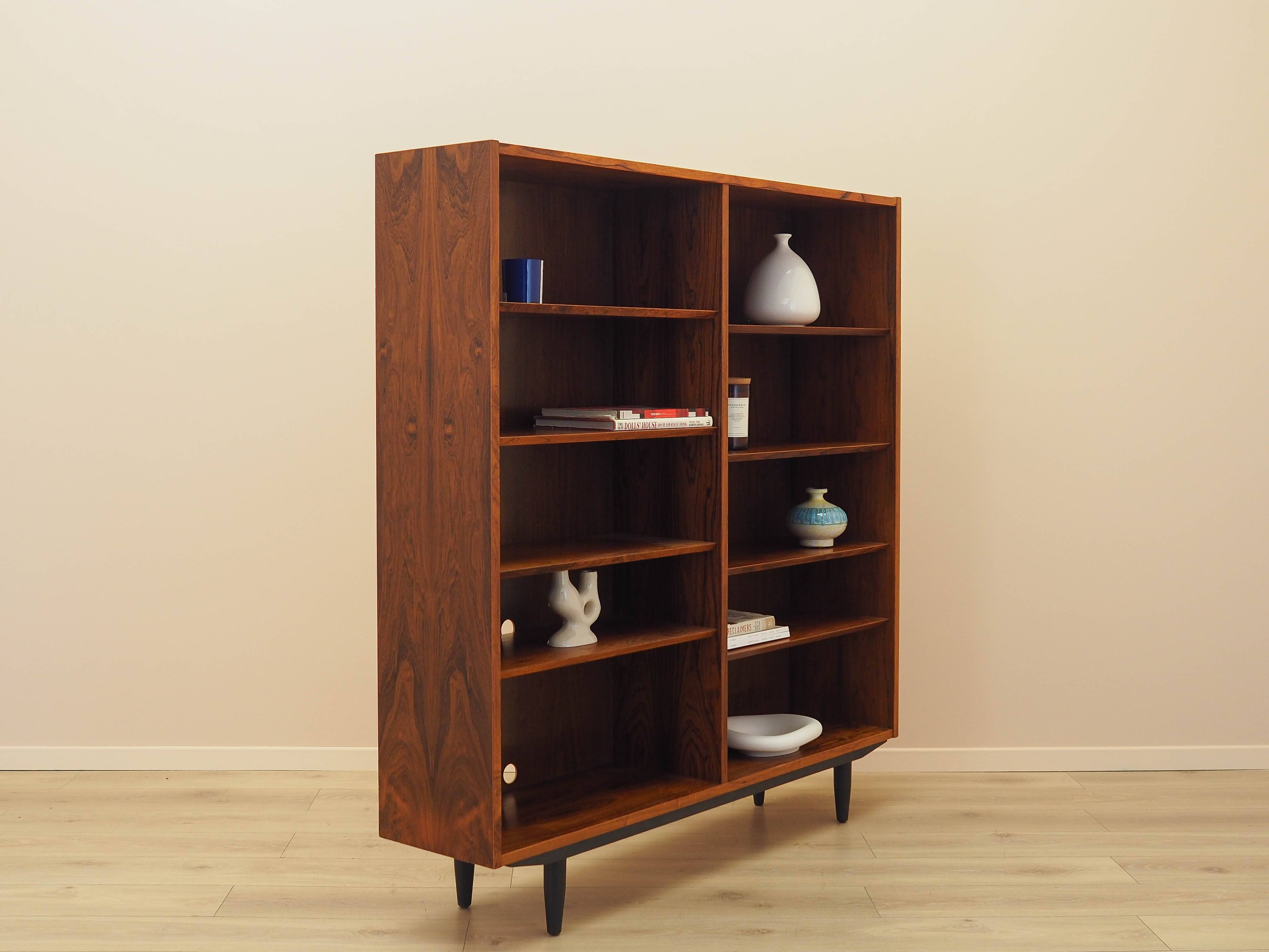 Rosewood bookcase, Danish design, 1970s, manufactured by Hundevad