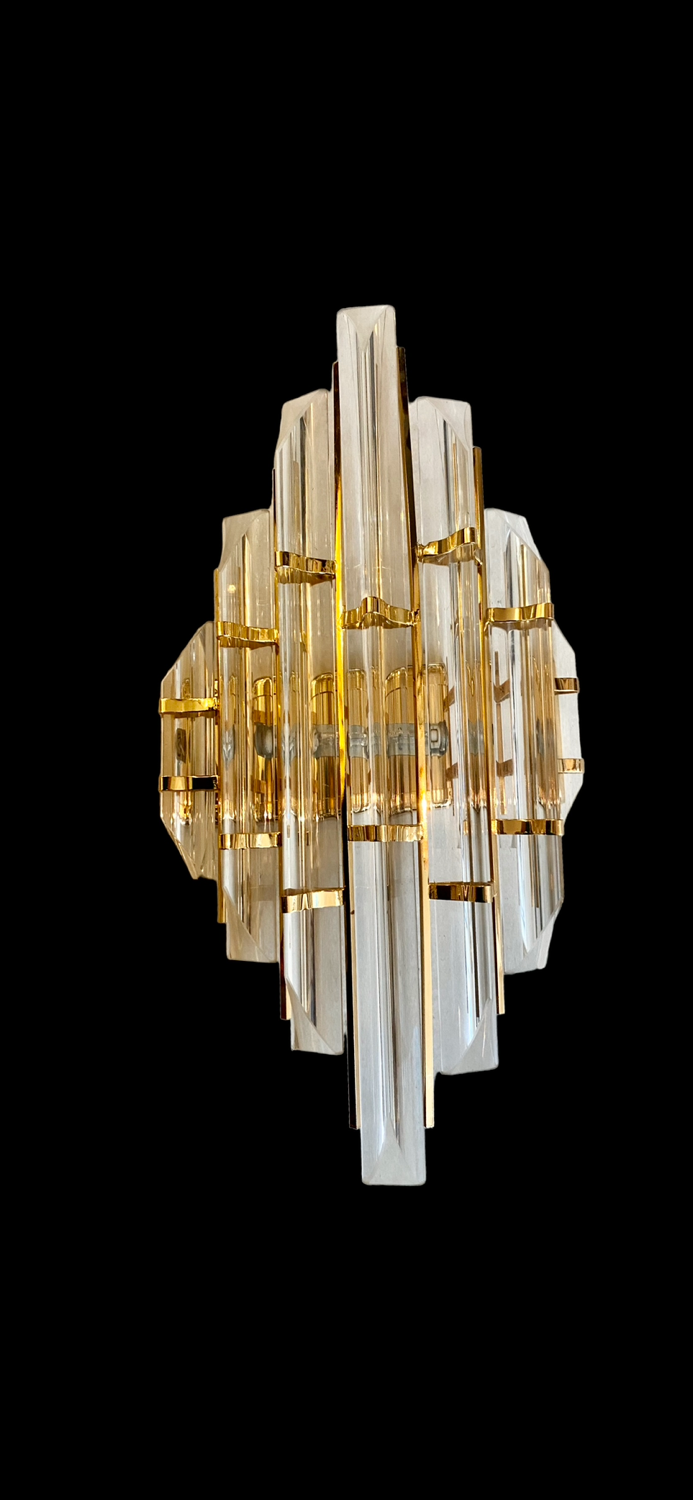 3 Venini wall lamps verre murano , Italy