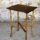 Large vintage side table in bamboo and rattan, circa 1930's