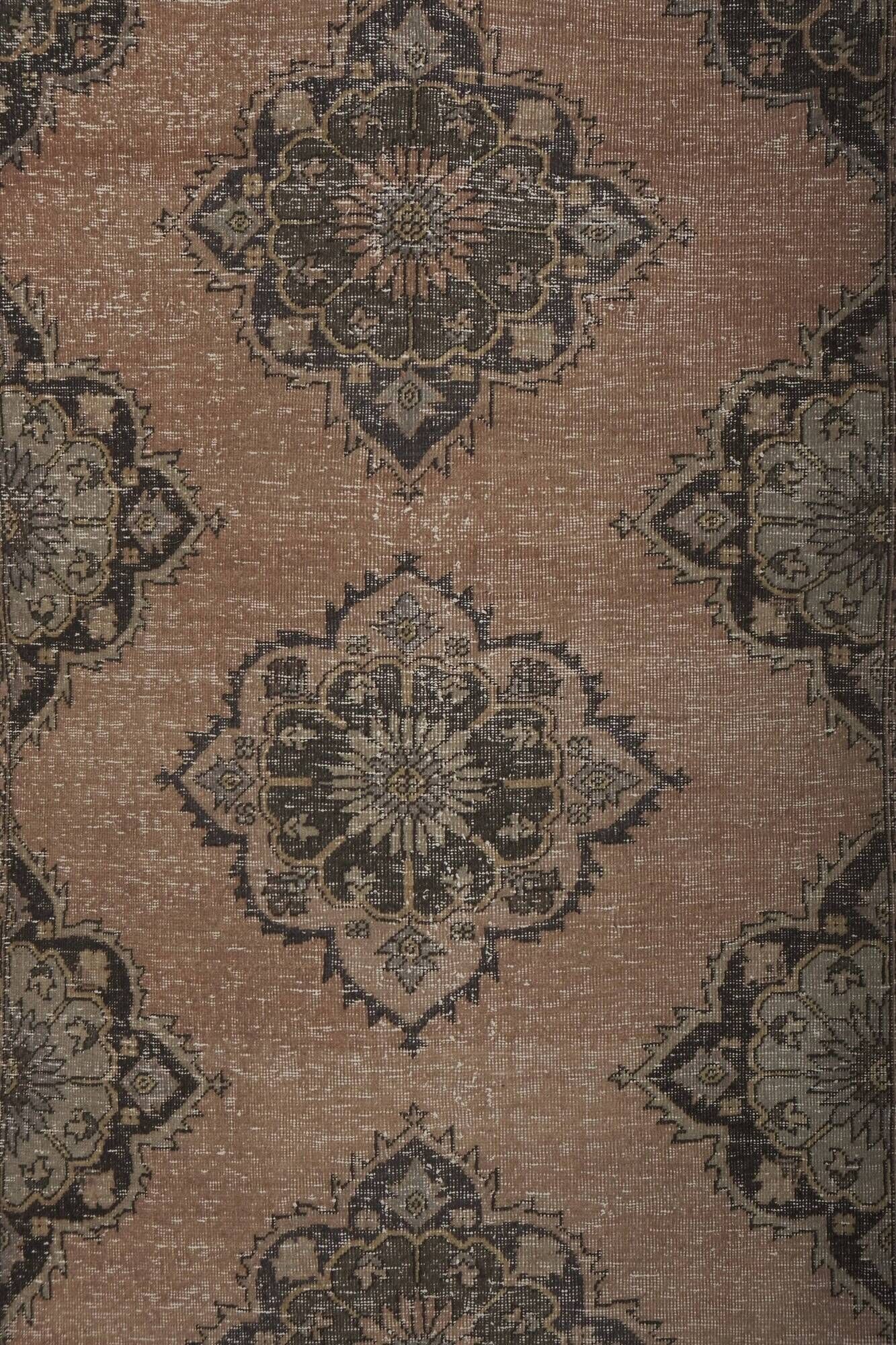 Vintage Turkish hallway rug 118x388 cm