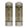 Contemporary Modern Smoked-Fumè Glass Pipes Wall Sconces-Set of Two