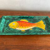 Cake dish carp decoration