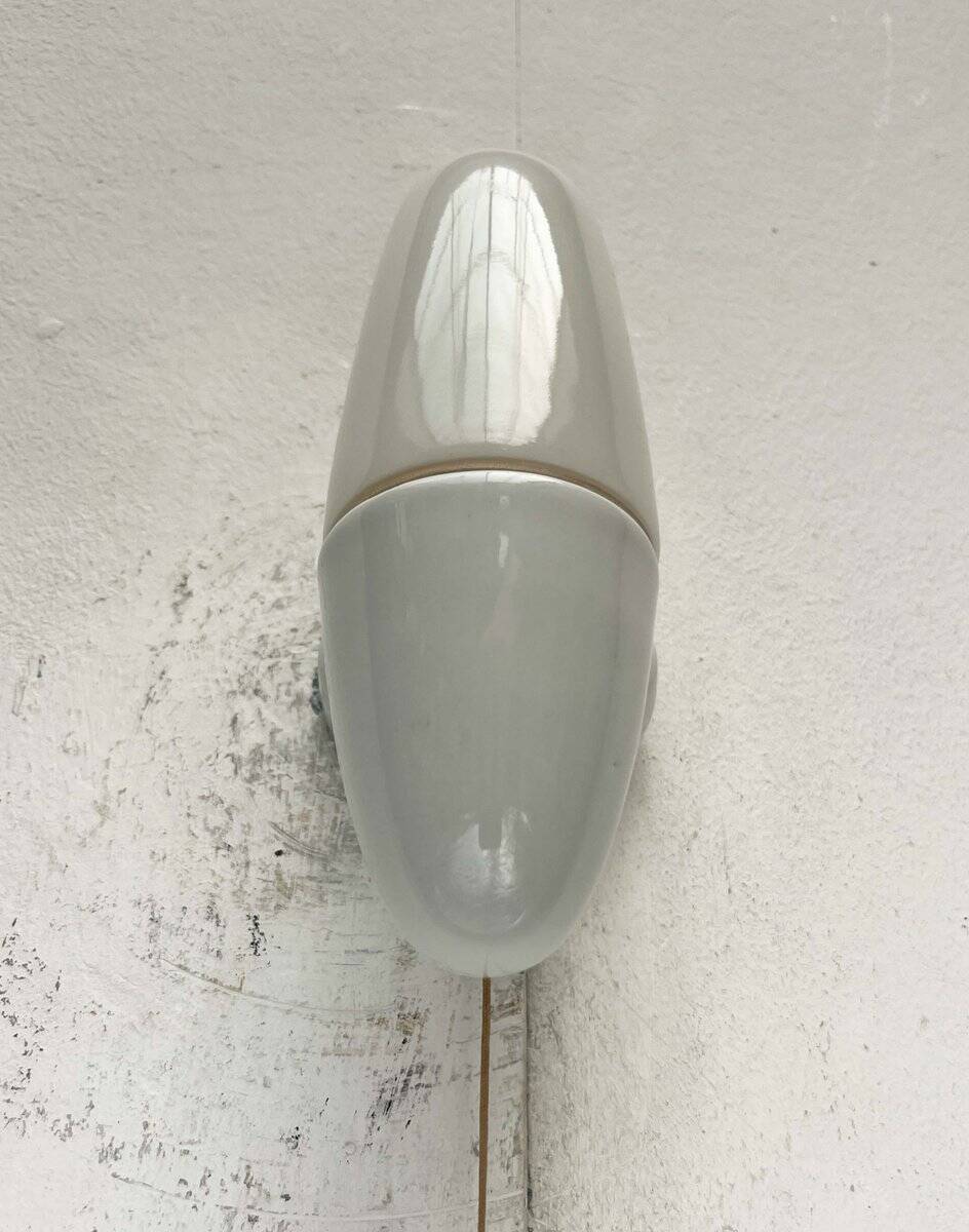 Mid-Century Modern German Ceramic 6065 Sconce by Wilhelm Wagenfeld for Lindner, 1950s