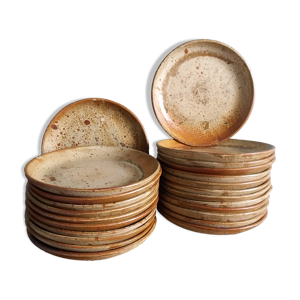 Assiettes en grès de