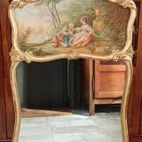 Ancien miroir trumeau style Louis XV