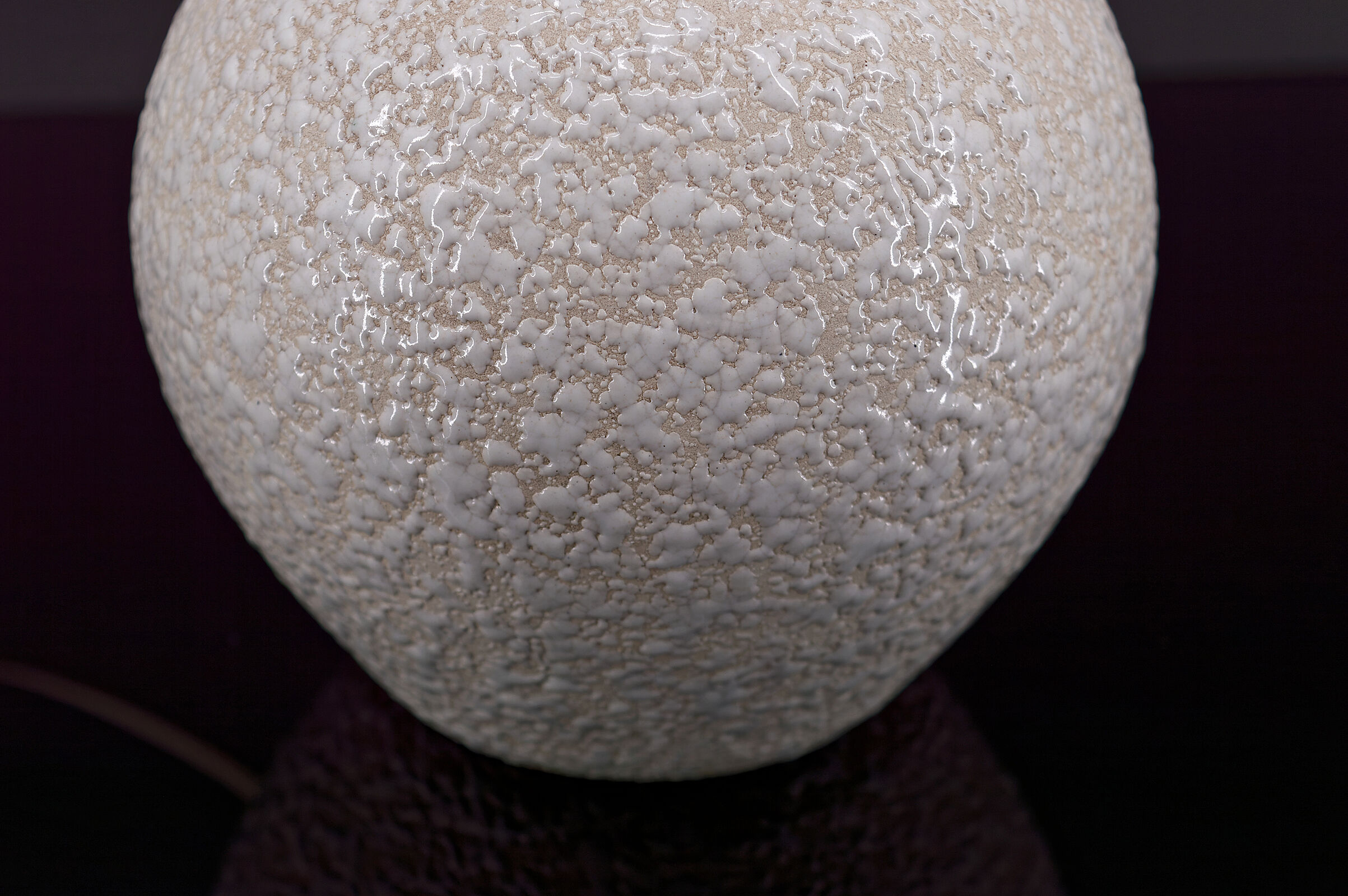 White ceramic lamp Besnard style, circa 1930