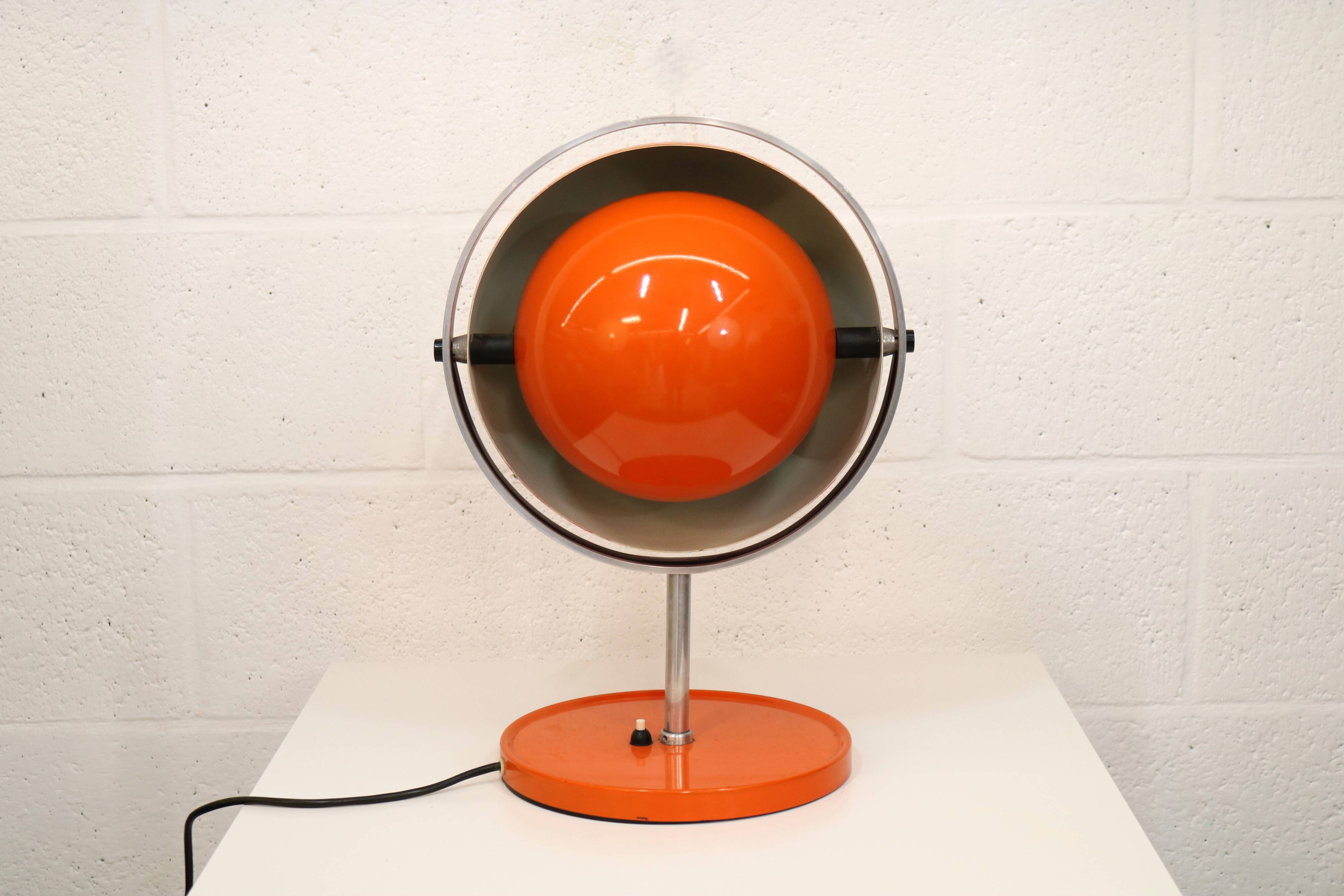 Rare vintage Moonlight space age table lamp by Buch & Jørgensen for Quality