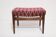Vintage pink velvet stool mid-century, Edmund Homa, 1960