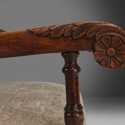 19th Century Renaissance carved oak Throne Armchair, France 1850s