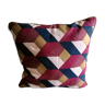 Geometric velvet cushion