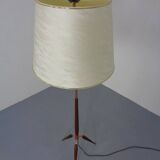 Tripod Teak & Copper Floor Lamp from Fog & Mørup, 1960s