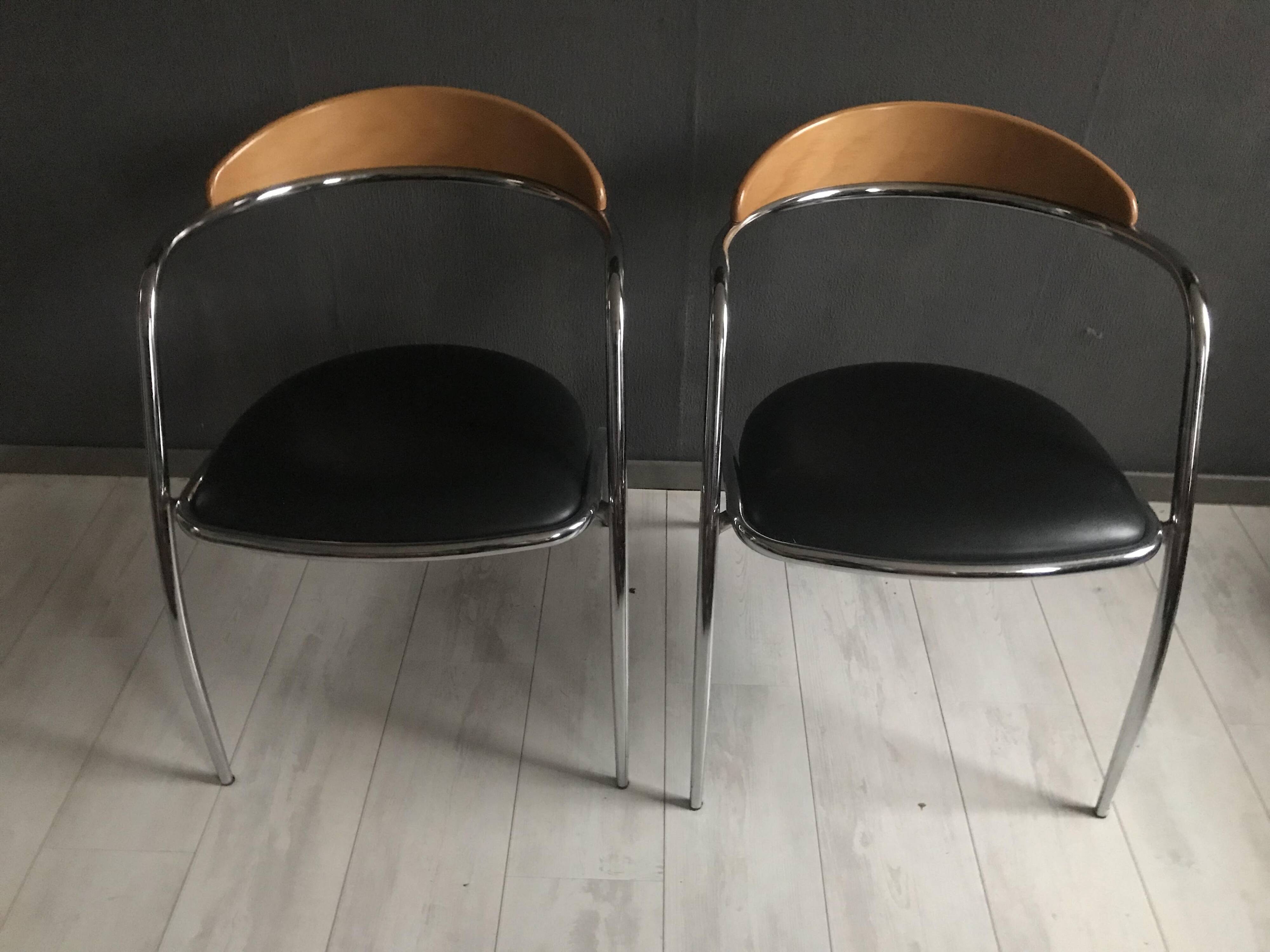 2 x Effezeta Chair Italy 1980s | Selency