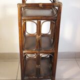 Etagère en rotin 1970