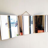 Barber triptych mirror 79 x 31 cm