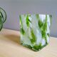 Vase en verre vert portugais de Marinha Grande