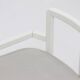 Posy Modern Side Chair in White Lacquered Wood 1980s