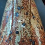 Orangeade service pitcher and 6 glasses in pyrite stoneware