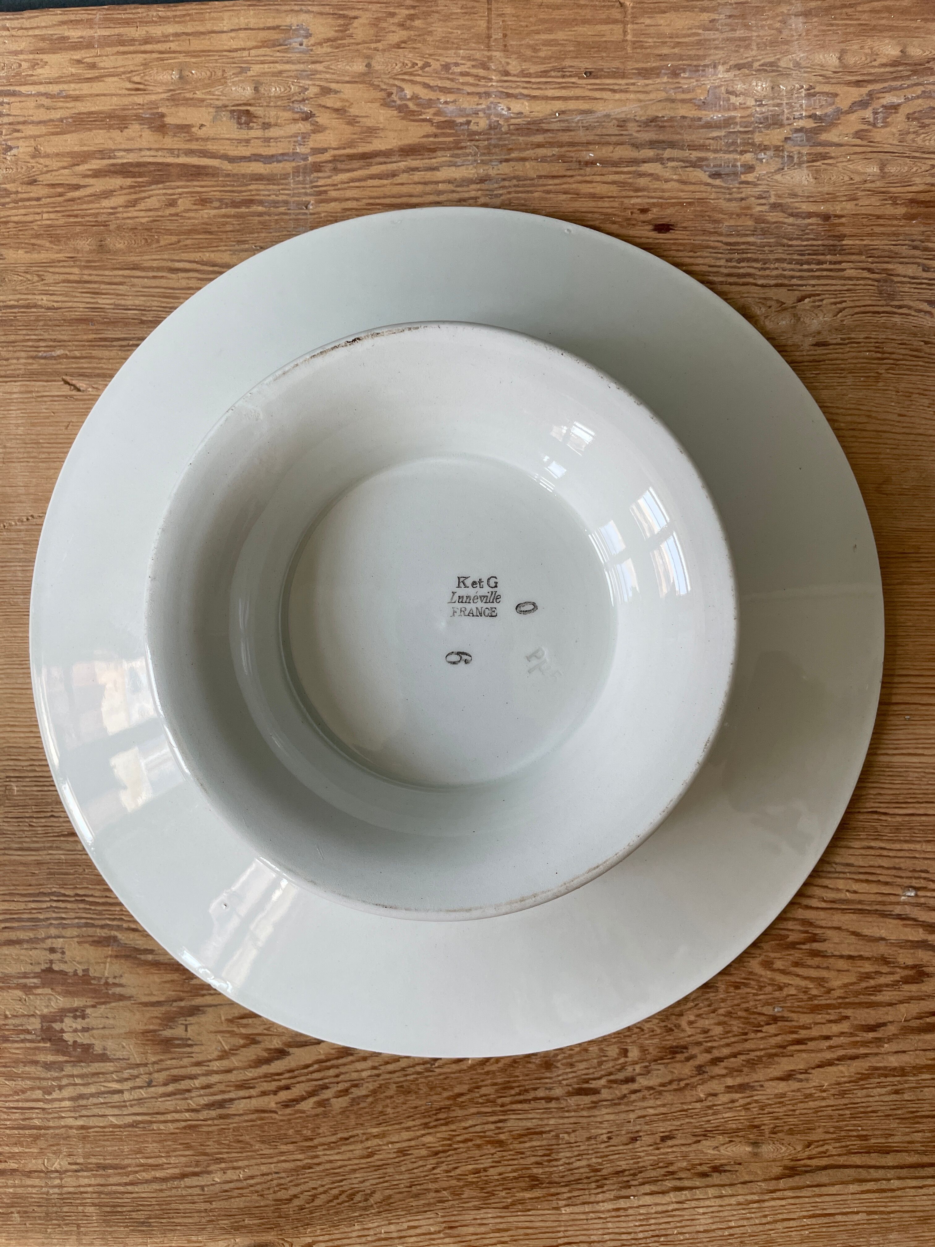 Lot of 3 old compotiers, late nineteenth