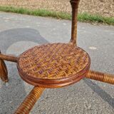 Woven rattan coffee table