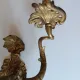 Pair of Régence style wall sconces in gilded bronze