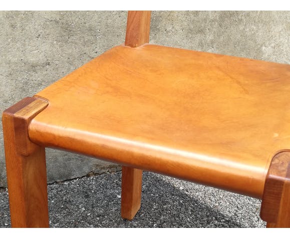 Paire de chaises S24 par Pierre Chapo 1960