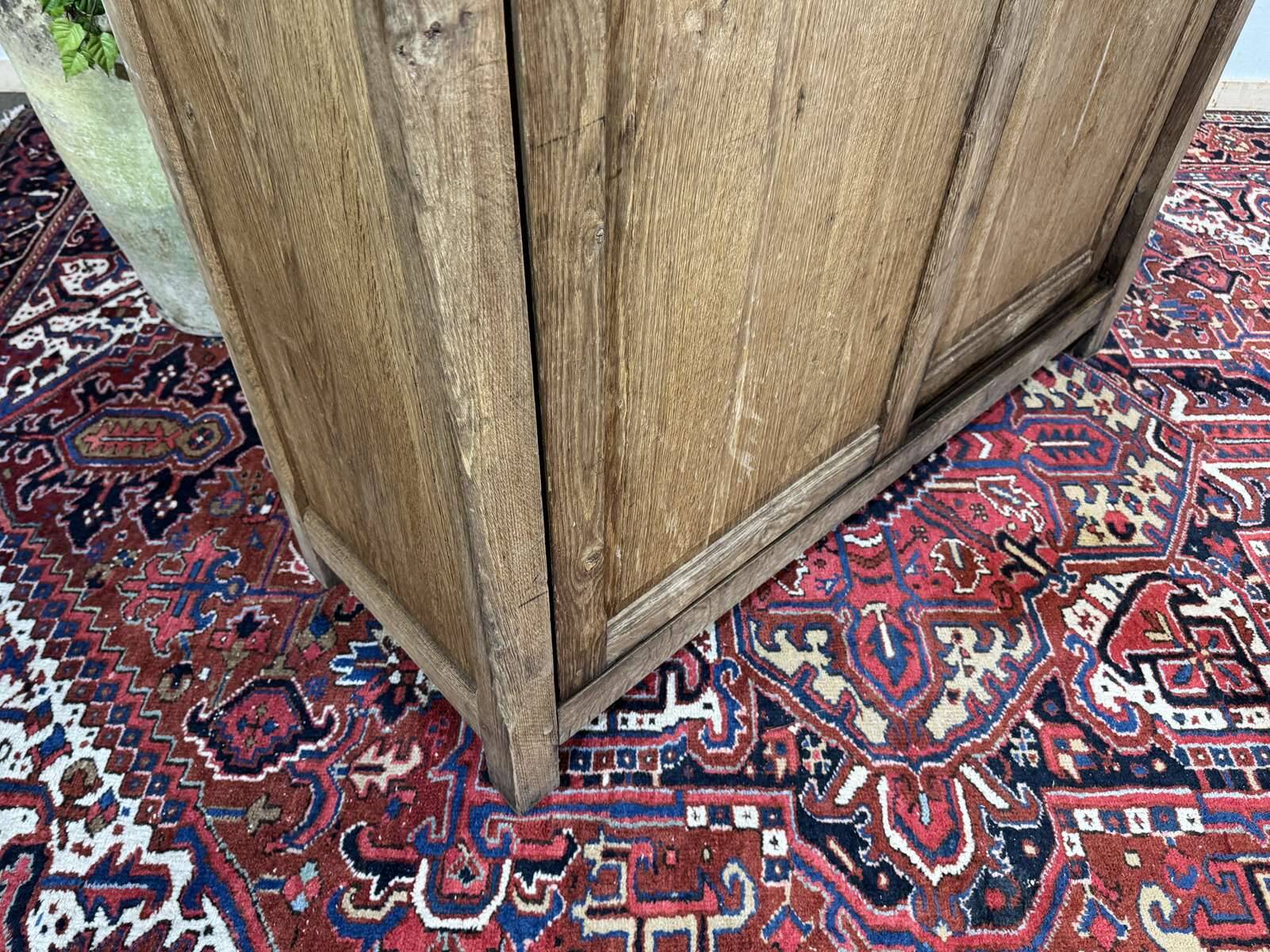 Oak wardrobe with sliding doors from the 1930s.