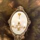Bronze hand-facing mirror, early twentieth century, Louis XV style, 29 x 13 cm
