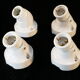 Lot de 4 appliques coudées en porcelaine art deco