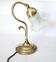 "swan neck" lamp in bronze and brass from 1900