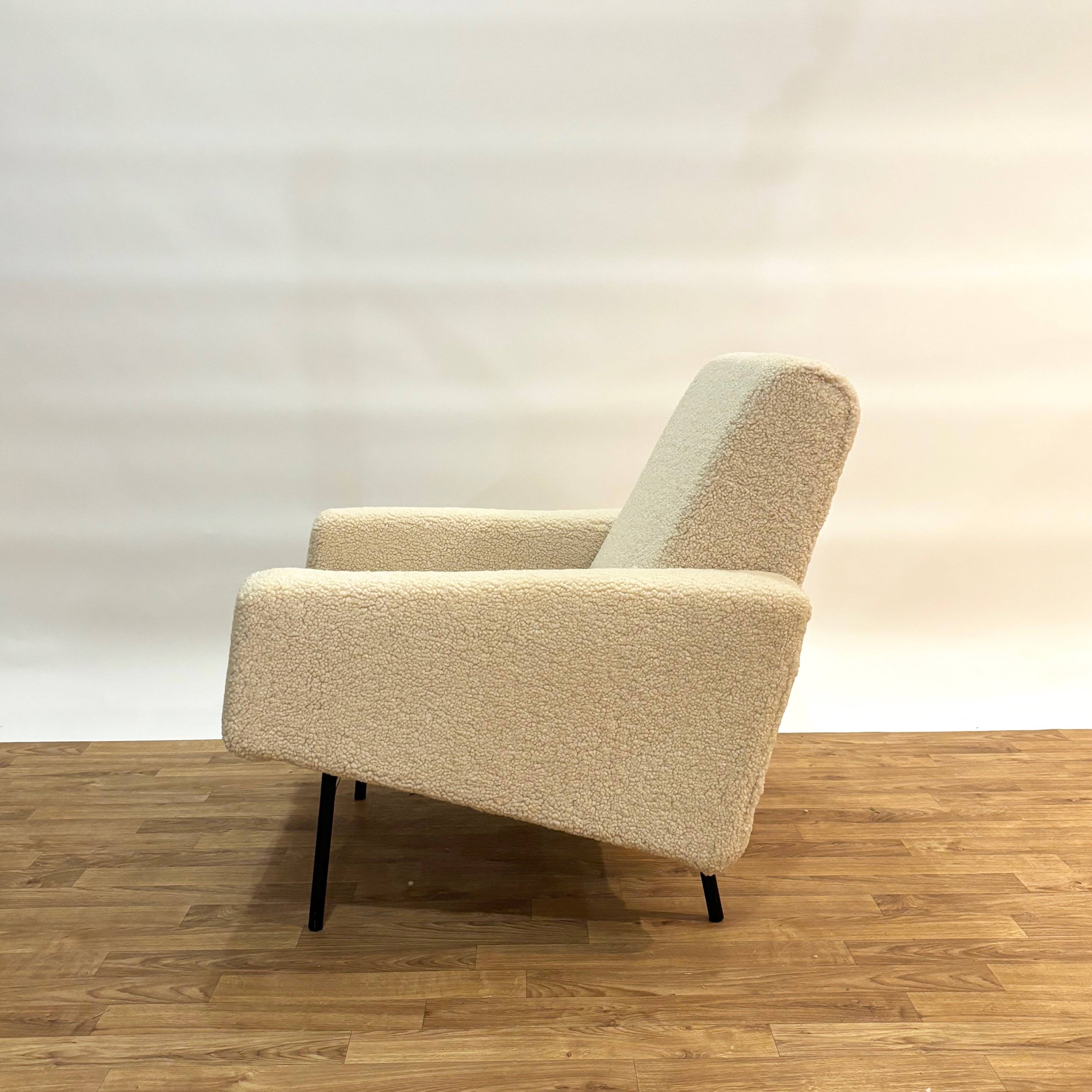 Set de 2 fauteuils Guariche édition Airborne retapissés