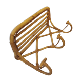 Rattan coat rack