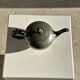 Small teapot, pewter coffee pot flattened oval shape