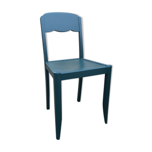Chaise en bois peinte